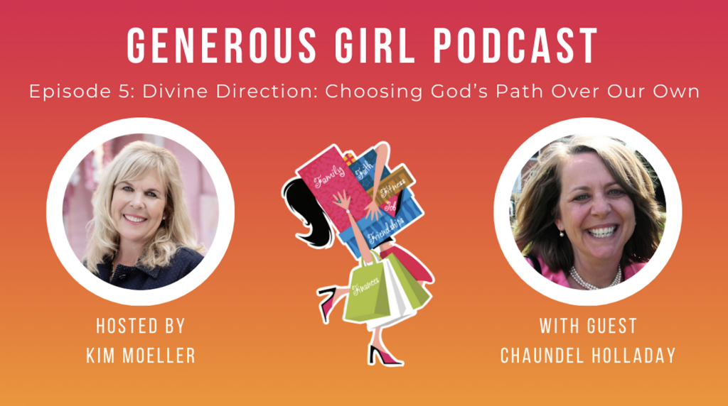 Chaundel Holladay and Kim Moeller recording the Generous Girl Podcast